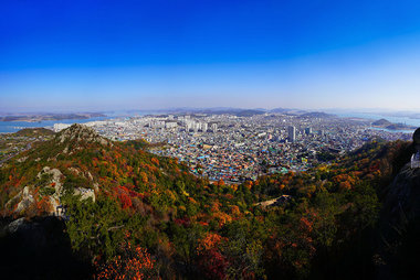 유달산에서 본 목포전경