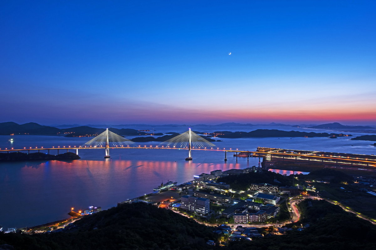 목포대교 일몰
